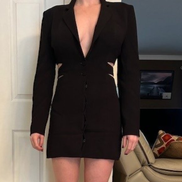 Bardot NWT Tribeca Black Blazer Dress - Medium - Picture 5 of 14